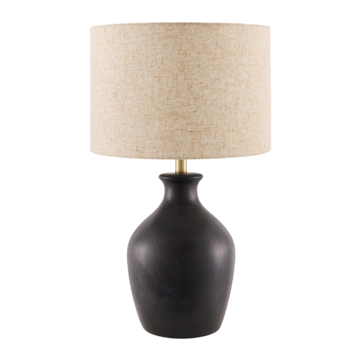   Modern European furniture - Linen Drum Shade Table Lamp - www.oroa.com | Oroa.com