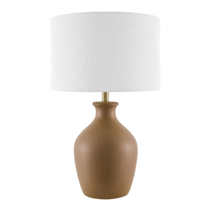   Modern European furniture - Linen Drum Shade Table Lamp - www.oroa.com | Oroa.com