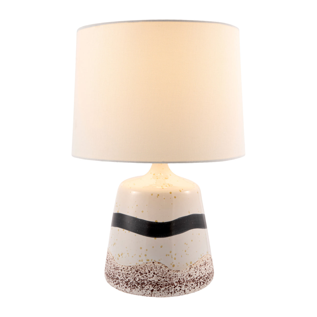  Modern European furniture - Brown Speckled Ceramic Table Lamp - www.oroa.com | Oroa.com