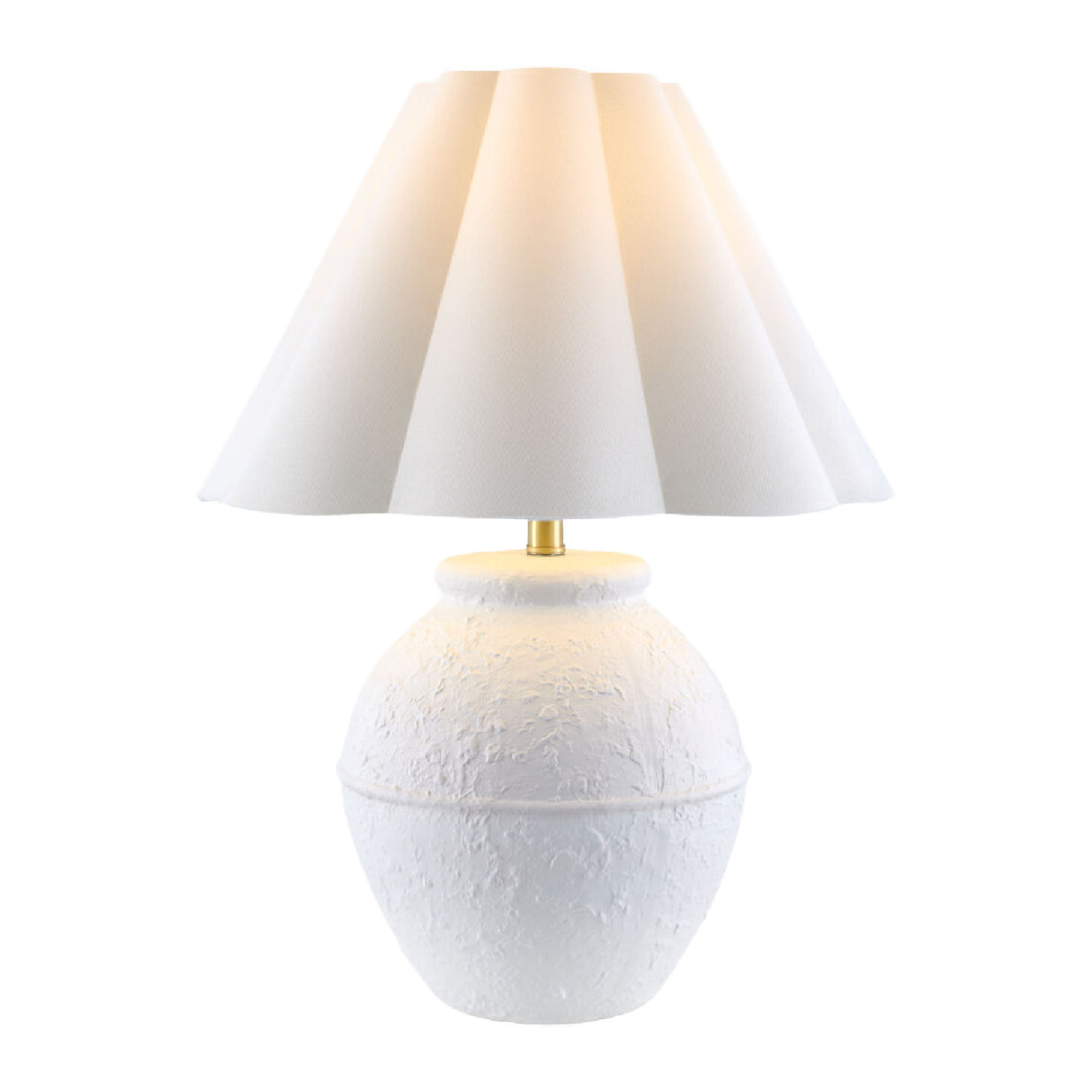   Modern European furniture - Scallop Folded Linen Table Lamp - www.oroa.com | Oroa.com