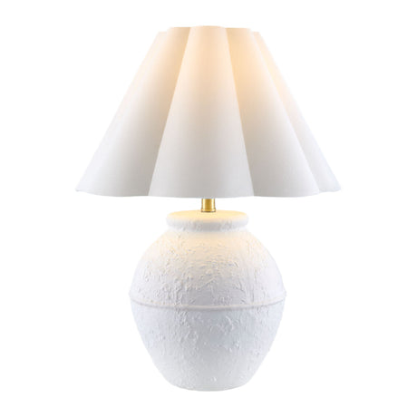   Modern European furniture - Scallop Folded Linen Table Lamp - www.oroa.com | Oroa.com