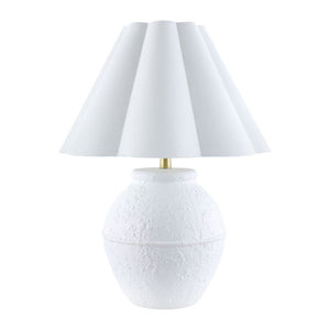   Modern European furniture - Scallop Folded Linen Table Lamp - www.oroa.com | Oroa.com