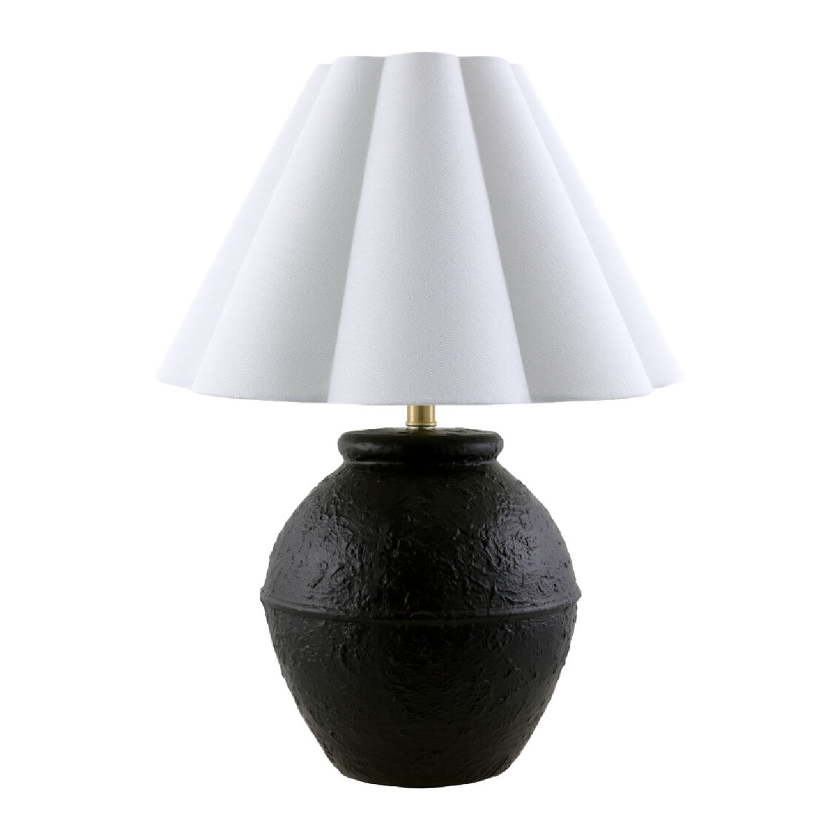   Modern European furniture - Scallop Folded Linen Table Lamp - www.oroa.com | Oroa.com