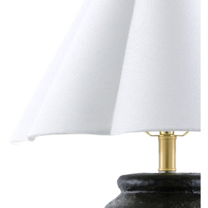   Modern European furniture - Scallop Folded Linen Table Lamp - www.oroa.com | Oroa.com