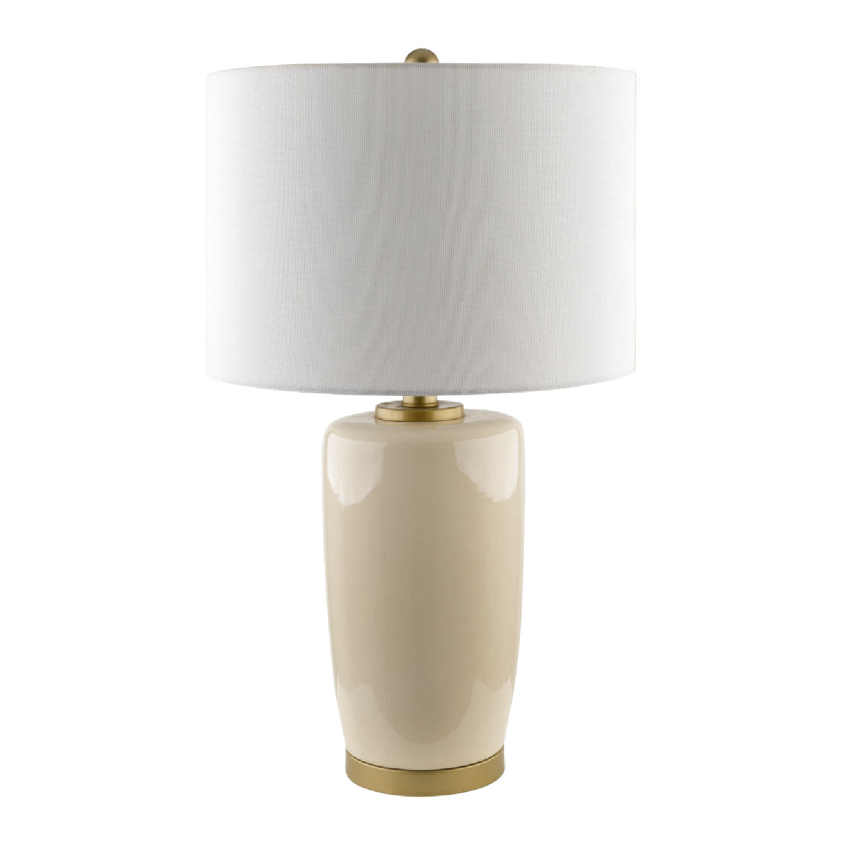   Glazed Ceramic Linen Table Lamp | Oroa.com