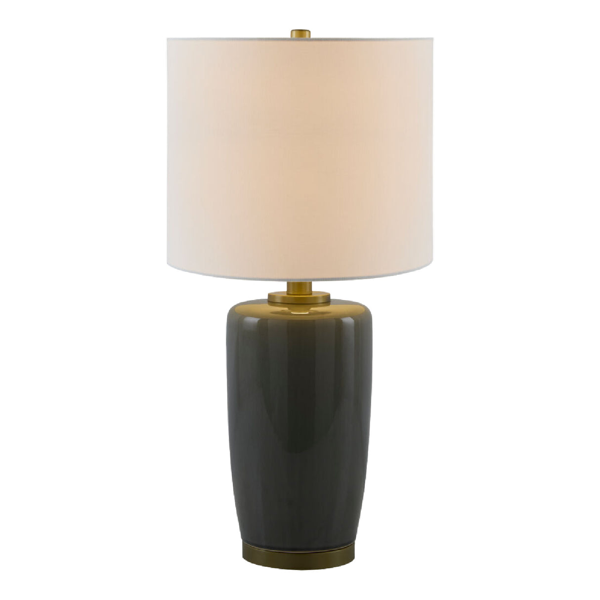   Glazed Ceramic Linen Table Lamp | Oroa.com