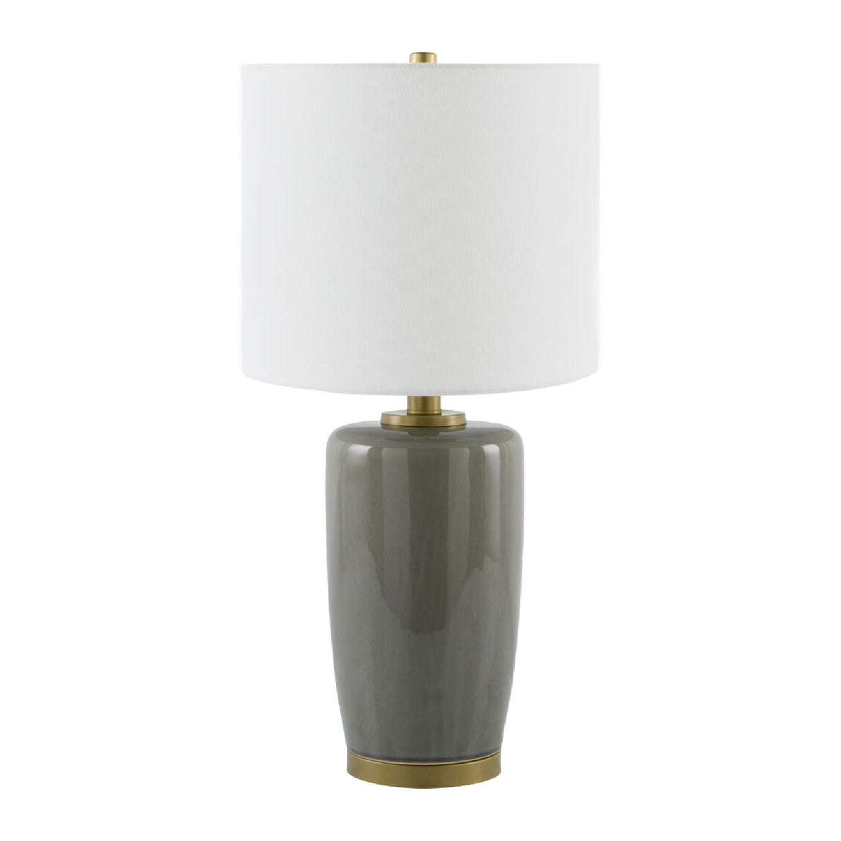   Glazed Ceramic Linen Table Lamp | Oroa.com