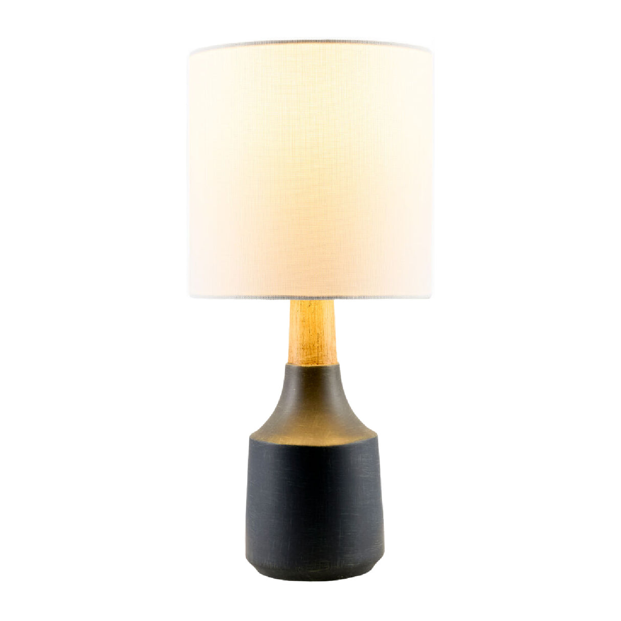   Modern European furniture - Drum Linen Shade Table Lamp - www.oroa.com | Oroa.com