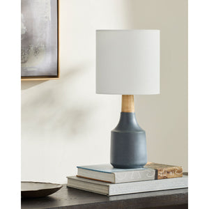   Modern European furniture - Drum Linen Shade Table Lamp - www.oroa.com | Oroa.com
