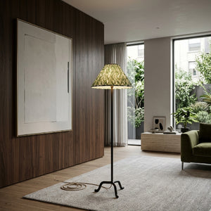   Pleated Linen Accent Floor Lamp | Oroa.com