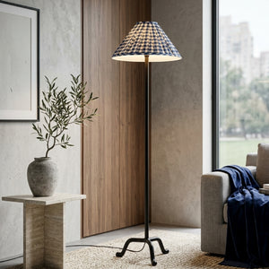  Pleated Linen Accent Floor Lamp | Oroa.com