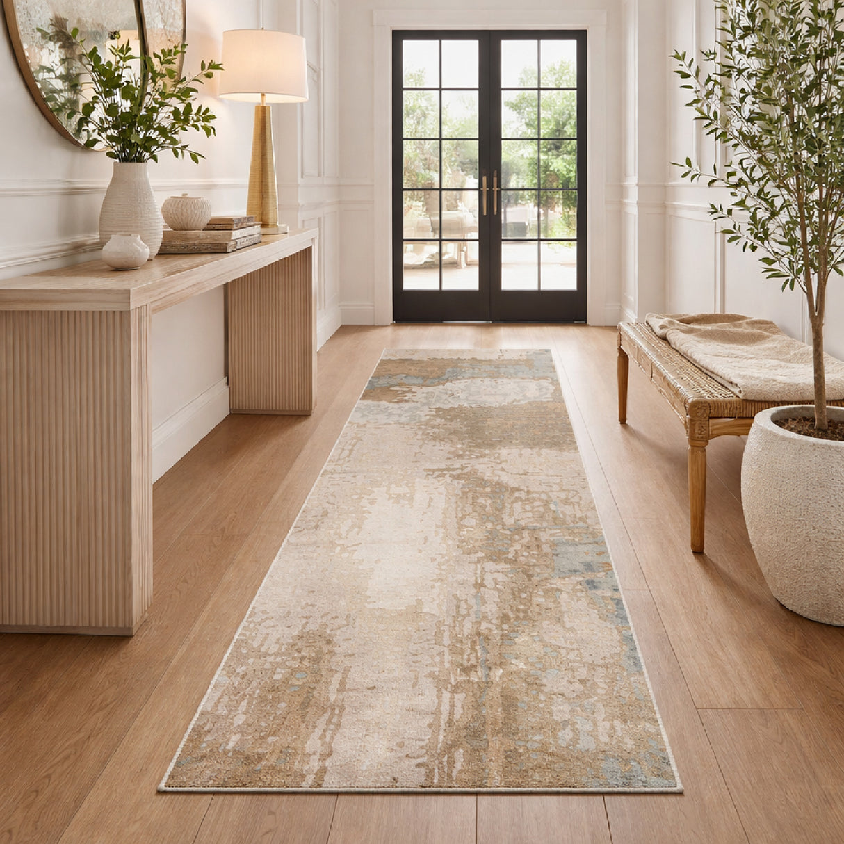   Modern European furniture - Viscose Wool Blend Table Runner - www.oroa.com | Oroa.com