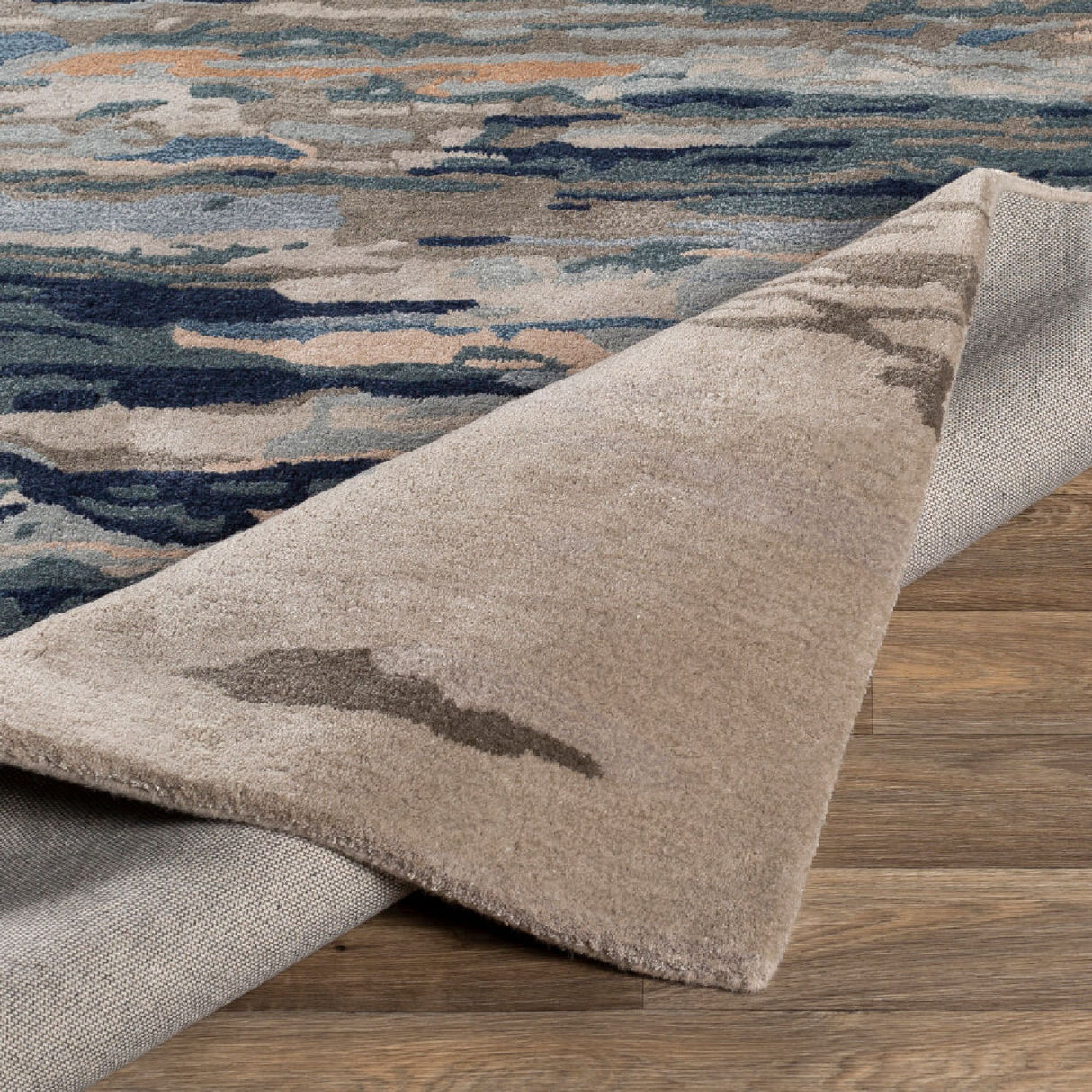   Modern European furniture - Multicolored Viscose Wool Blend Carpet - www.oroa.com | Oroa.com