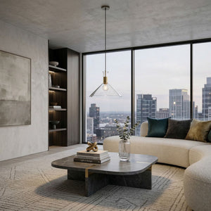  Modern European furniture - Conical Clear Glass Pendant Lamp - www.oroa.com | Oroa.com