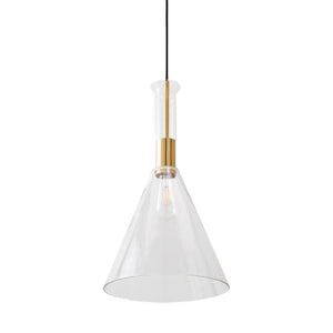   Modern European furniture - Conical Clear Glass Pendant Lamp - www.oroa.com | Oroa.com
