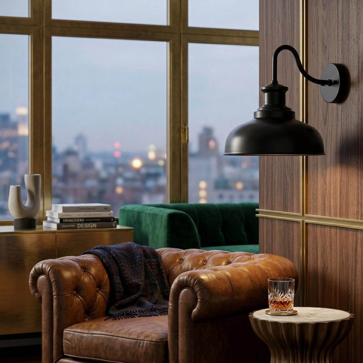   Modern European furniture - Black Metal Wall Lamp - www.oroa.com | Oroa.com