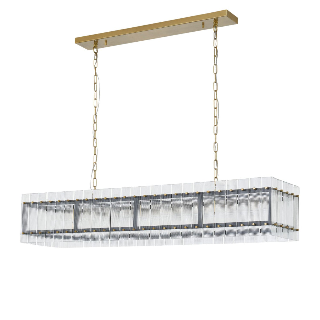   Modern European furniture - Glass Panels 10-Light Chandelier - www.oroa.com | Oroa.com