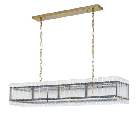   Modern European furniture - Glass Panels 10-Light Chandelier - www.oroa.com | Oroa.com