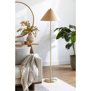   Rattan Empire Shade Floor Lamp | Oroa.com