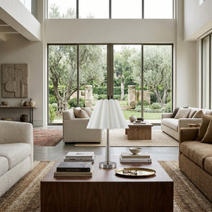   Modern European furniture - Iron Base Linen Table Lamp - www.oroa.com | Oroa.com