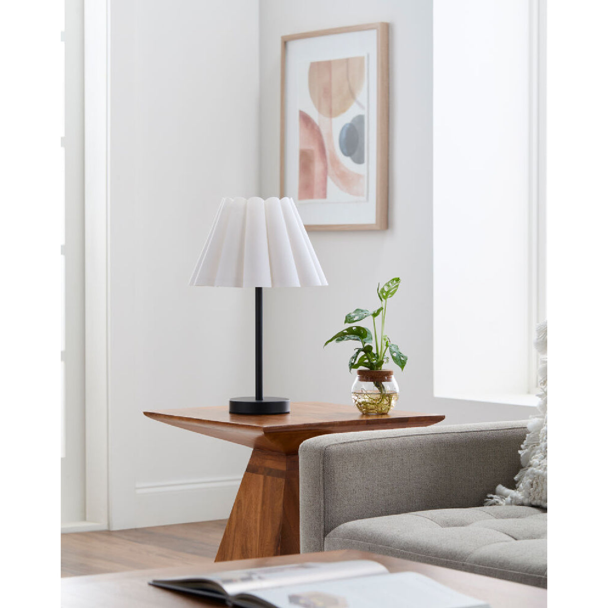   Modern European furniture - Iron Base Linen Table Lamp - www.oroa.com | Oroa.com
