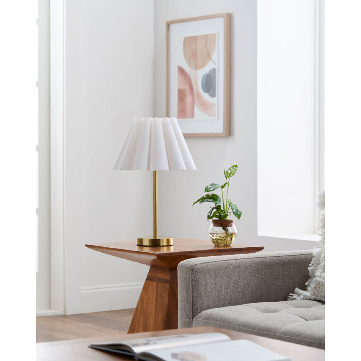   Modern European furniture - Iron Base Linen Table Lamp - www.oroa.com | Oroa.com
