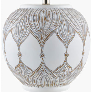  White Painted Accent Table Lamp | Oroa.com