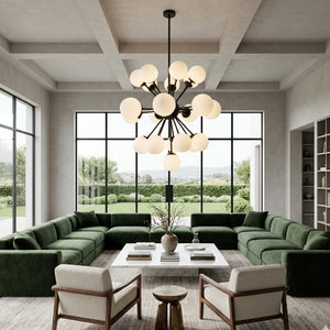   Glass Globes 22-Light Chandelier | Oroa.com