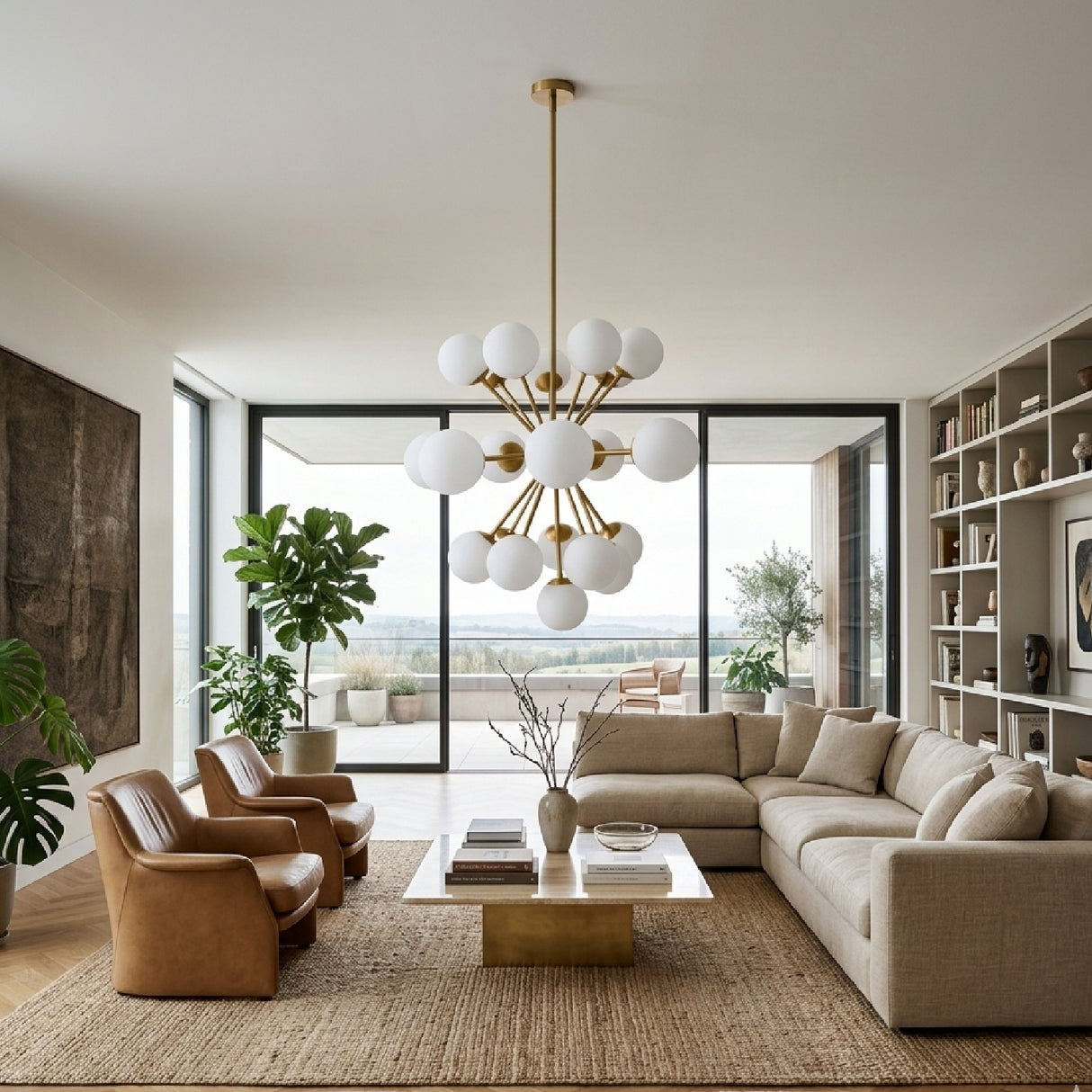   Glass Globes 22-Light Chandelier | Oroa.com