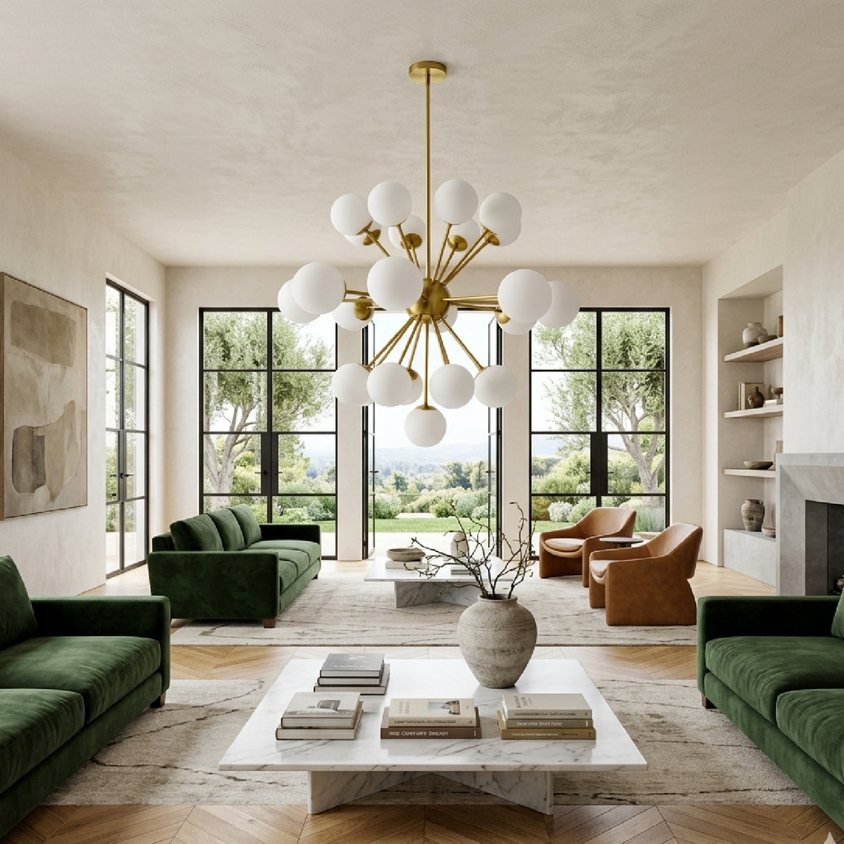   Glass Globes 25-Light Chandelier | Oroa.com