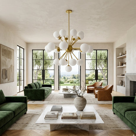   Glass Globes 25-Light Chandelier | Oroa.com