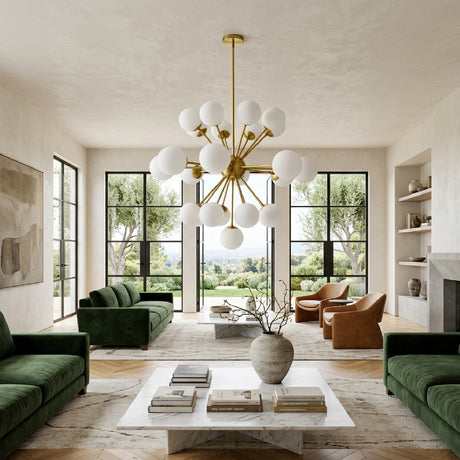   Modern European furniture - Glass Globes 25-Light Chandelier - www.oroa.com | Oroa.com