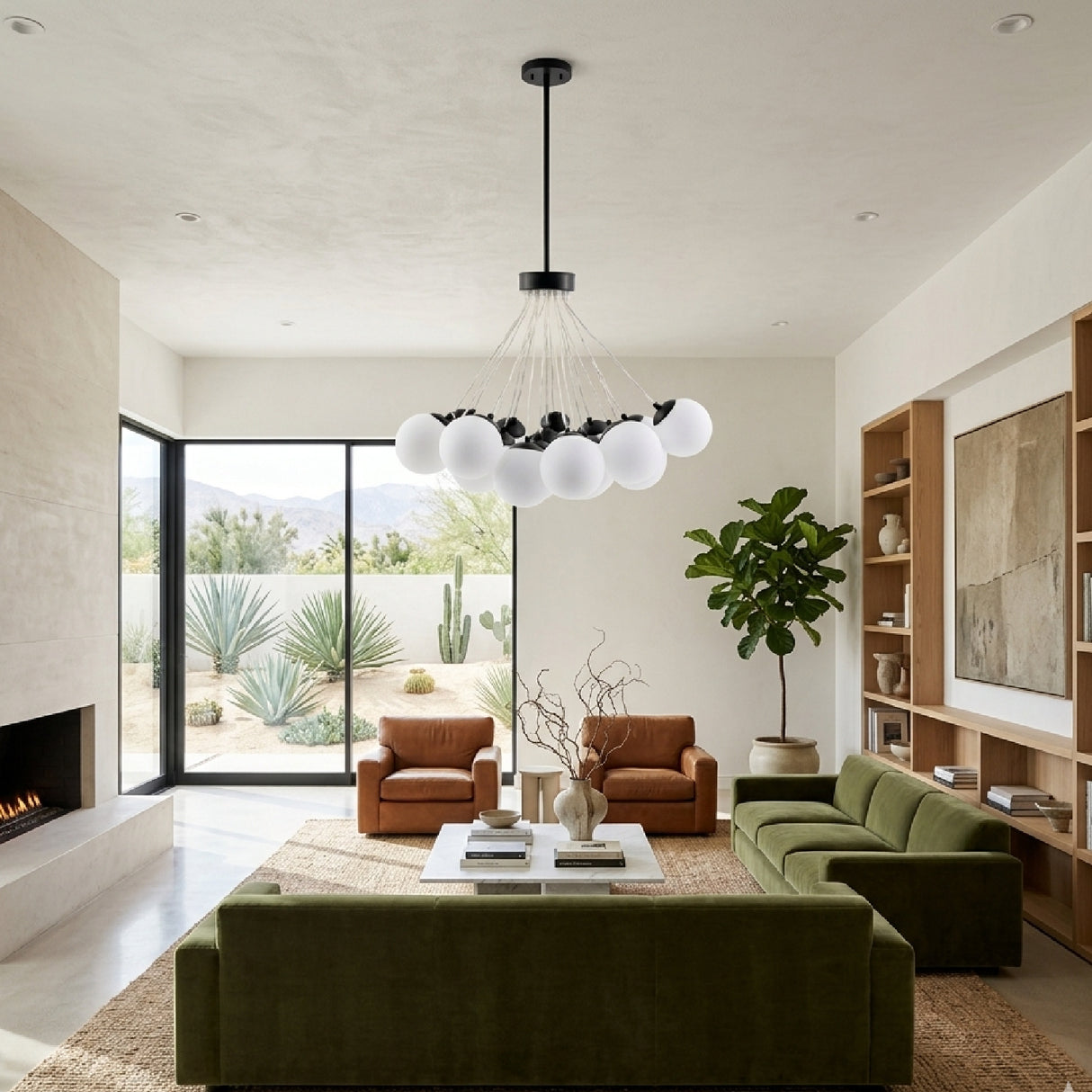   Modern European furniture - Glass Globes 19-Light Chandelier - www.oroa.com | Oroa.com