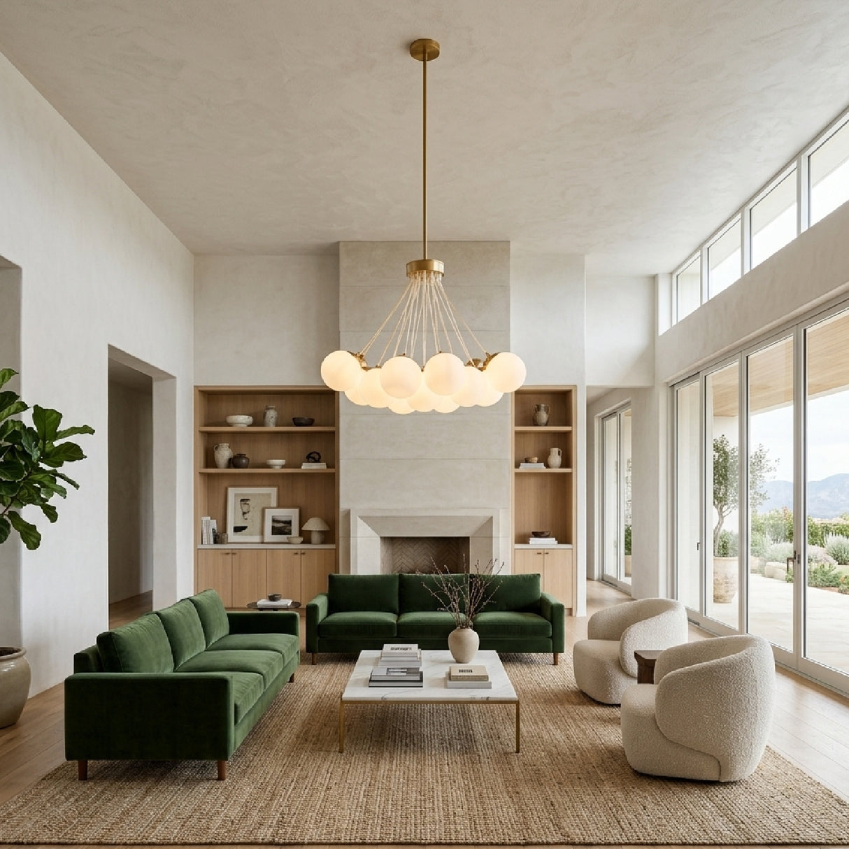   Modern European furniture - Glass Globes 19-Light Chandelier - www.oroa.com | Oroa.com