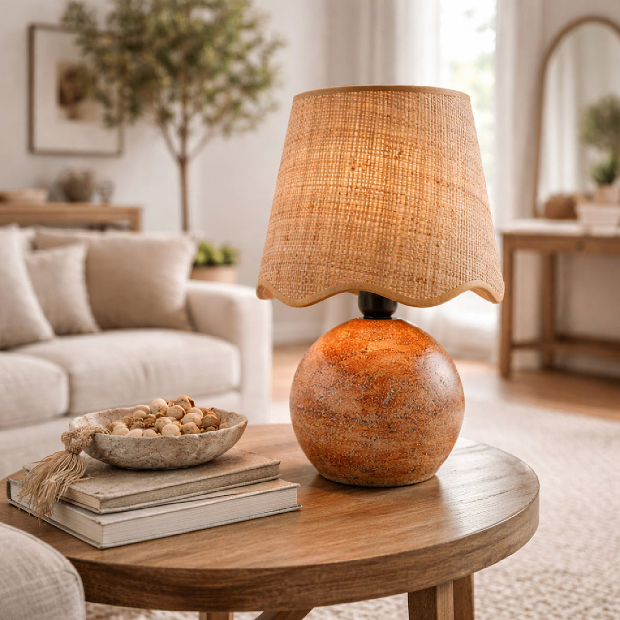   Modern European furniture - Organic Round Base Table Lamp - www.oroa.com | Oroa.com