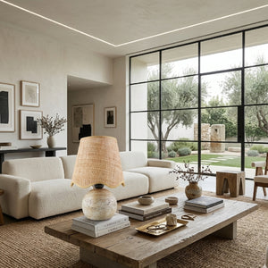   Modern European furniture - Organic Round Base Table Lamp - www.oroa.com | Oroa.com