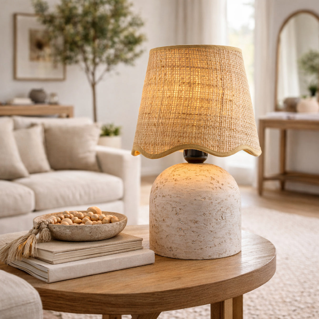   Modern European furniture - Organic Textured Base Table Lamp - www.oroa.com | Oroa.com