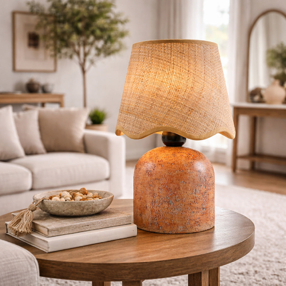   Modern European furniture - Organic Textured Base Table Lamp - www.oroa.com | Oroa.com