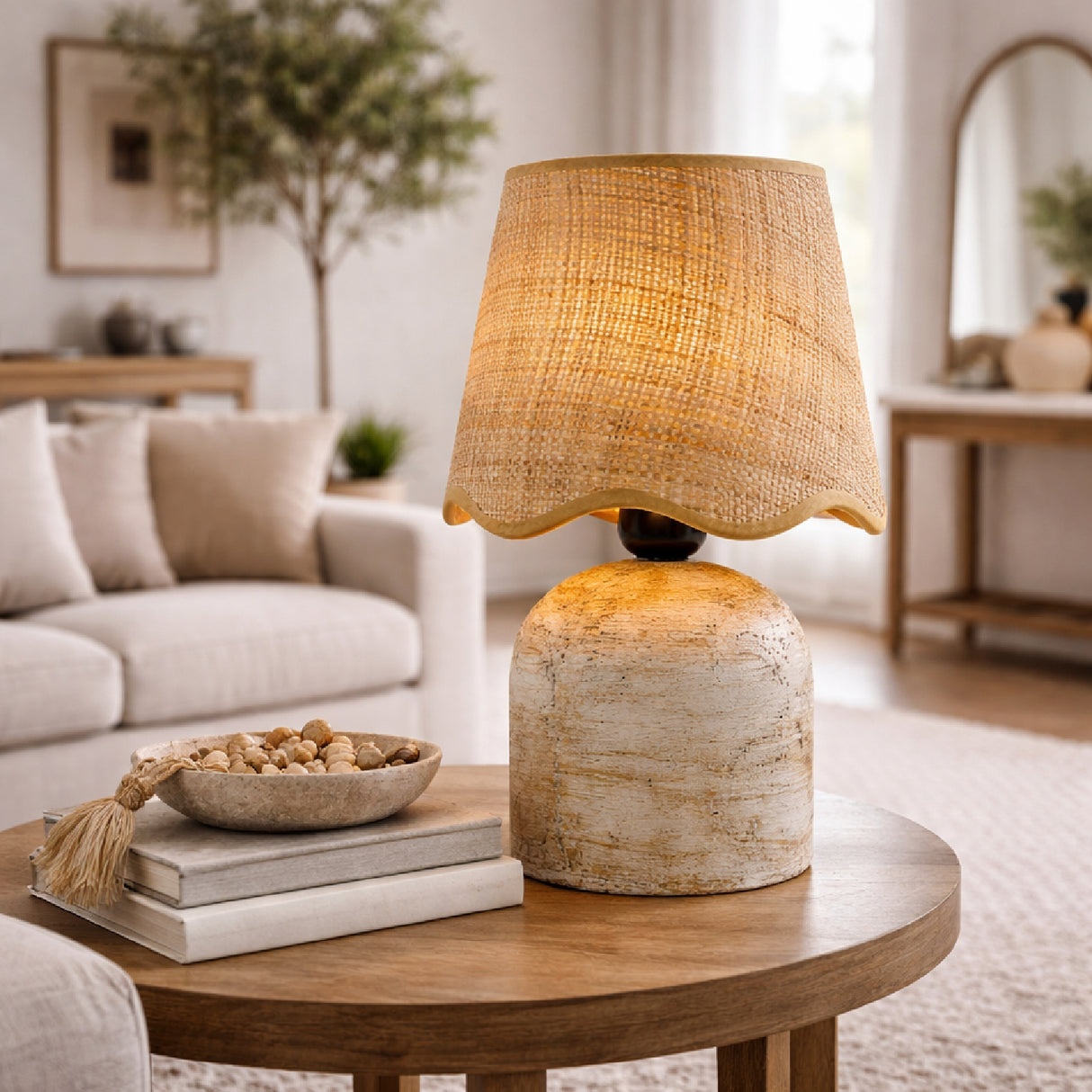   Modern European furniture - Organic Textured Base Table Lamp - www.oroa.com | Oroa.com
