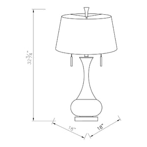   Crackle Gold Accent Table Lamp | Oroa.com