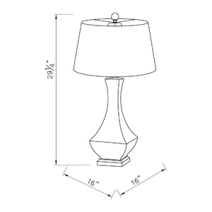   Silk-Inspired Shade Table Lamp | Oroa.com