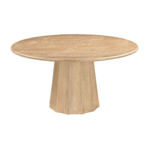   Round Travertine Dining Table | Oroa.com