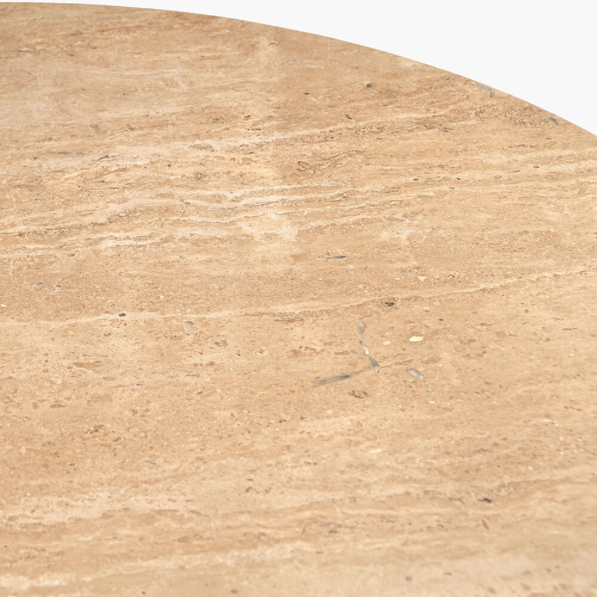   Round Travertine Dining Table | Oroa.com