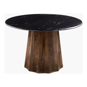   Modern European furniture - Black Marble Round Dining Table - www.oroa.com | Oroa.com