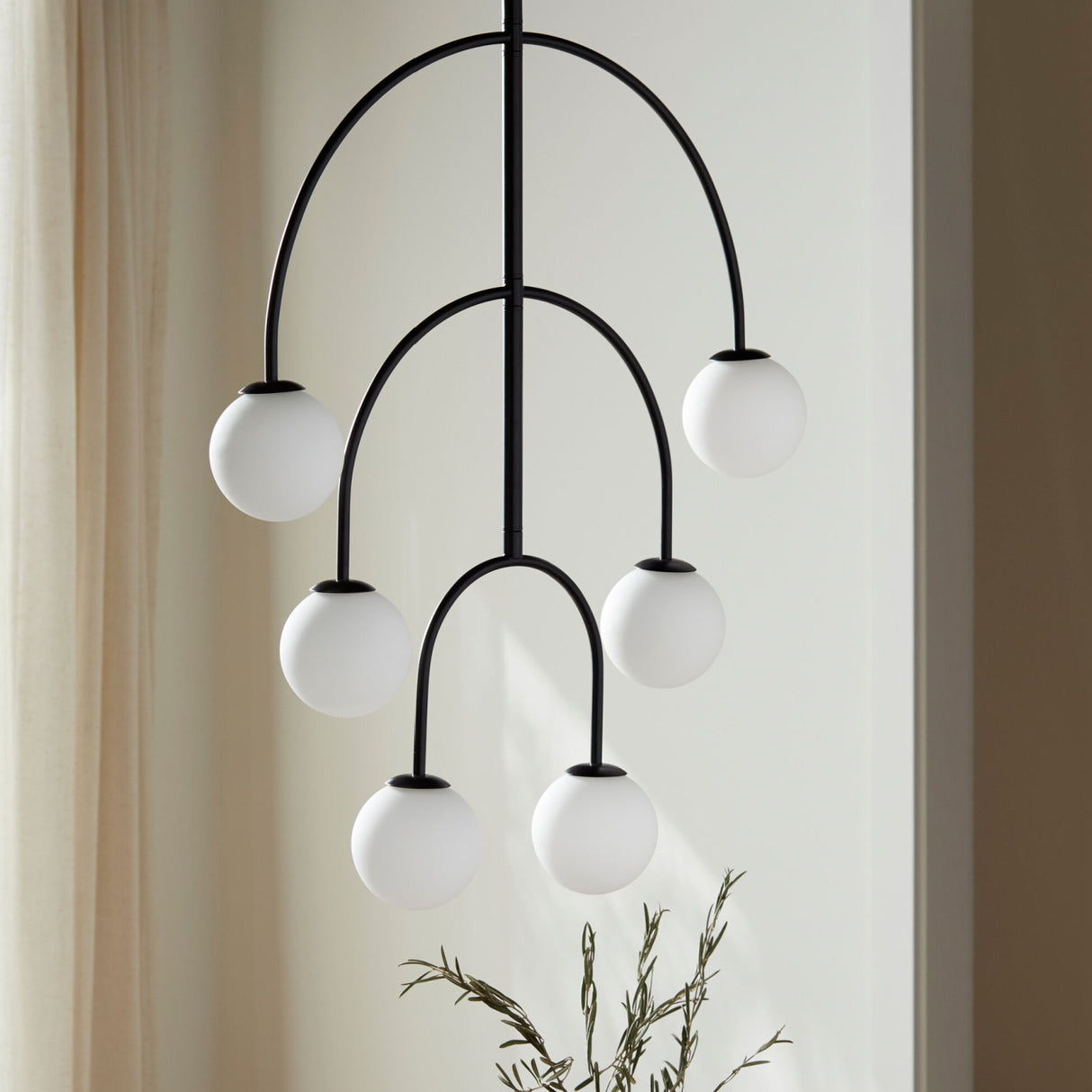   Back Arched 6-Light Chandelier | Oroa.com