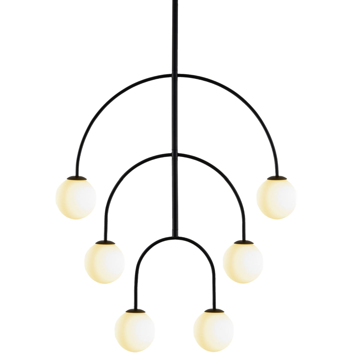   Back Arched 6-Light Chandelier | Oroa.com