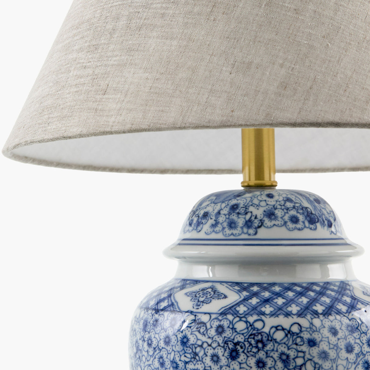   Modern European furniture - Floral Print Ceramic Table Lamp - www.oroa.com | Oroa.com