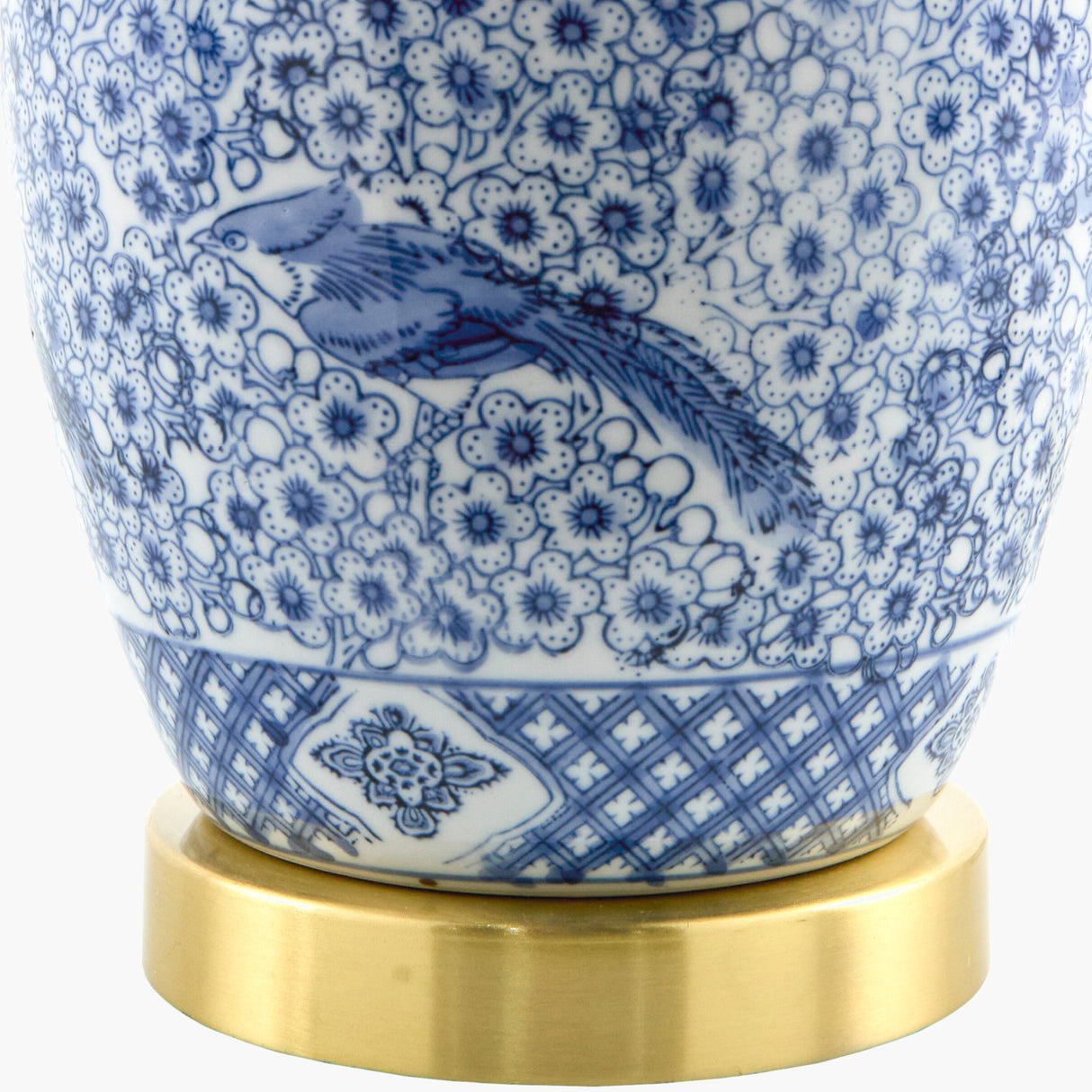   Modern European furniture - Floral Print Ceramic Table Lamp - www.oroa.com | Oroa.com