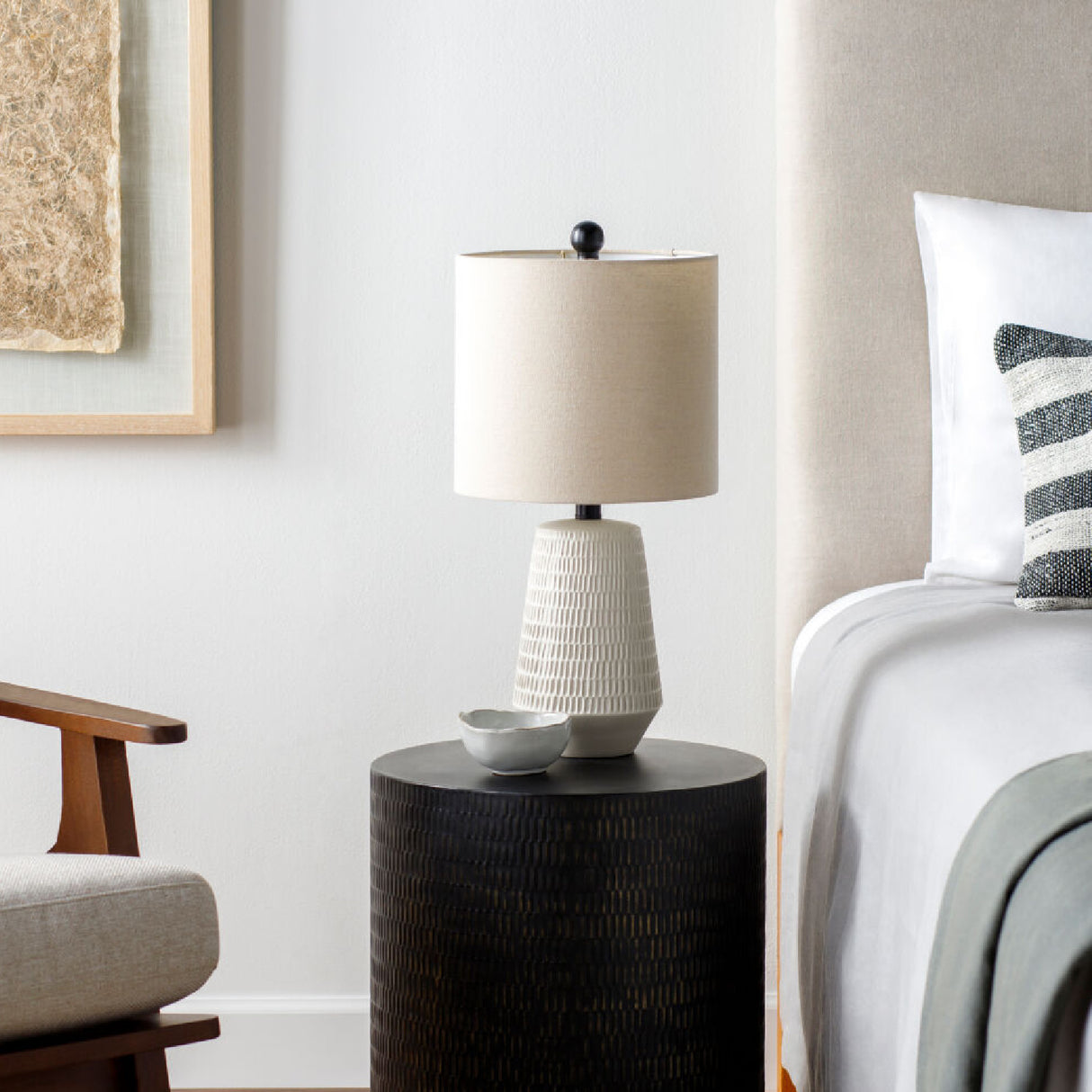  Modern European furniture - Organic-Carved Base Table Lamp - www.oroa.com | Oroa.com