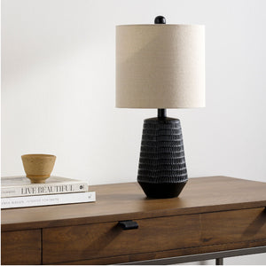   Modern European furniture - Organic-Carved Base Table Lamp - www.oroa.com | Oroa.com